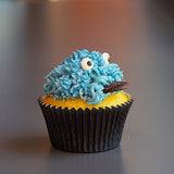 Blue Cookie Monster Cupcake