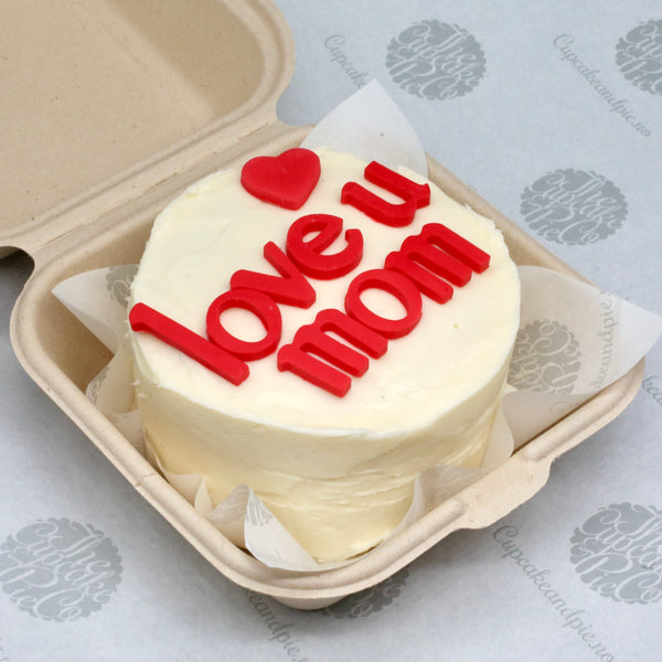 Bento Cake Mother's Day "love u mom"