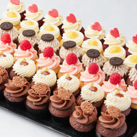 48 Assorted Mini Cupcakes with picture/logo/text