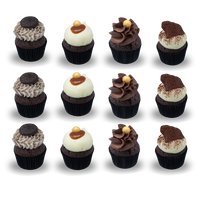 12 Chocolate Mini Cupcakes