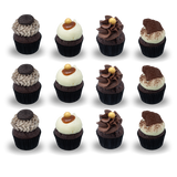 12 Chocolate Mini Cupcakes