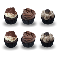 6 Chocolate Cupcakes